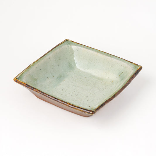 角鉢 5寸(約15cm×約15cm) 白掛 D