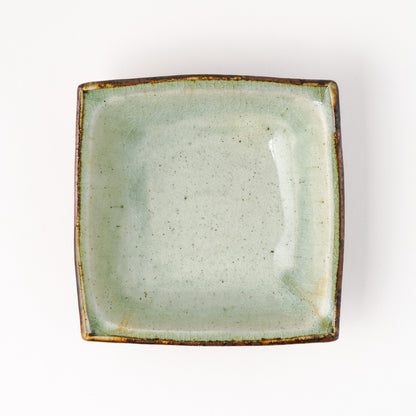 角鉢 5寸(約15cm×約15cm) 白掛 D
