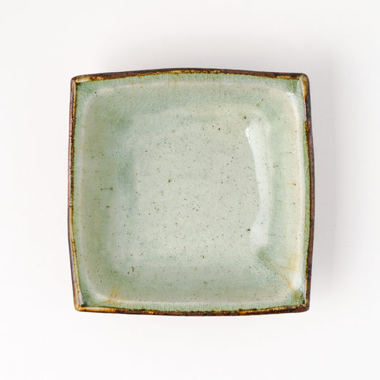 角鉢 5寸(約15cm×約15cm) 白掛 D
