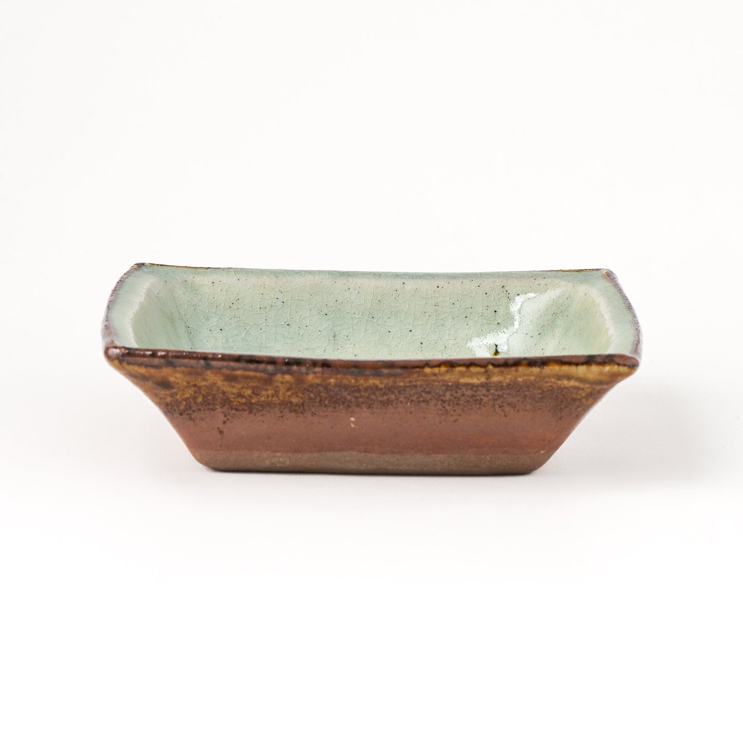 角鉢 5寸(約15cm×約15cm) 白掛 E