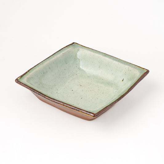 角鉢 5寸(約15cm×約15cm) 白掛 E