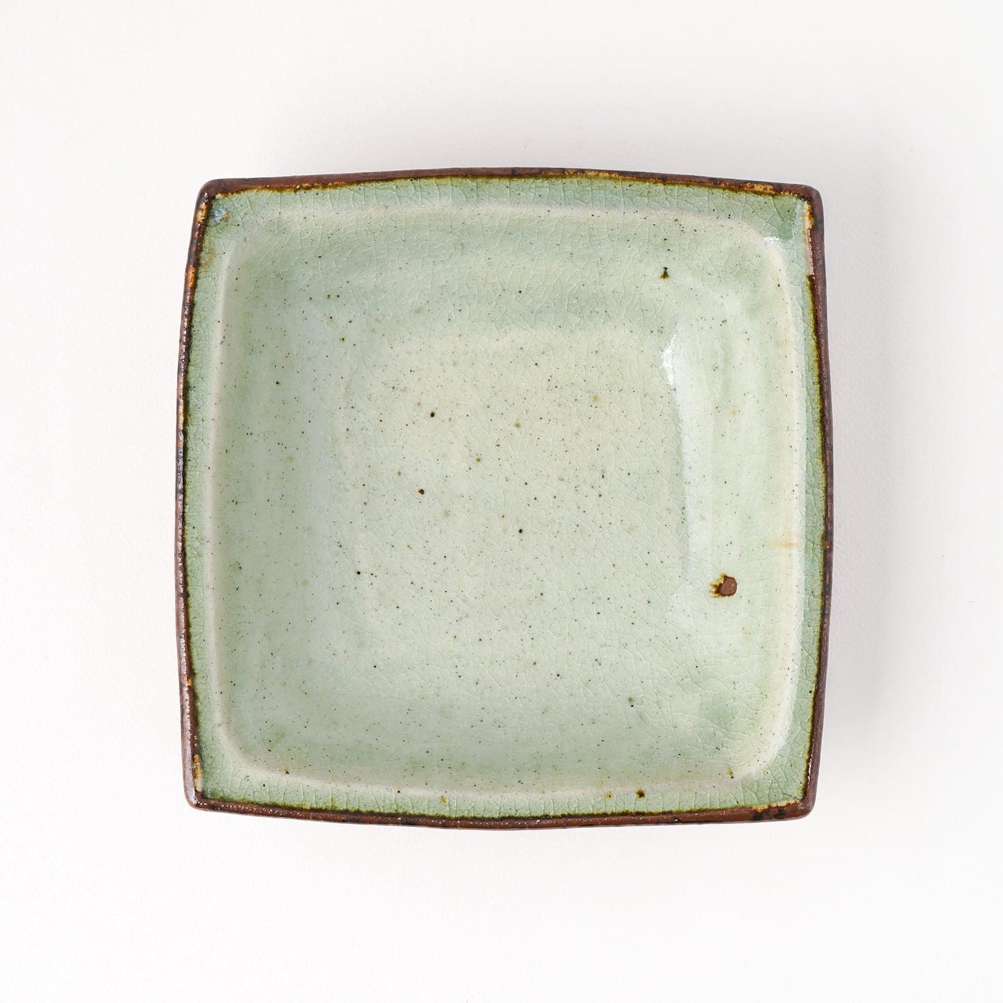 角鉢 5寸(約15cm×約15cm) 白掛 E