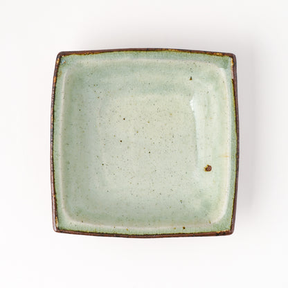 角鉢 5寸(約15cm×約15cm) 白掛 E