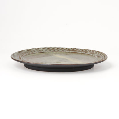 平皿 6寸(約18cm) 葉柄 A