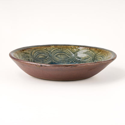 丸鉢 6寸(約18cm) 押紋 呉須 A