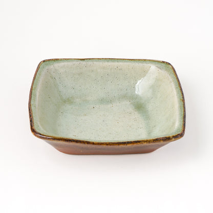 角鉢 6寸(約18cm×約18cm) 白掛 A