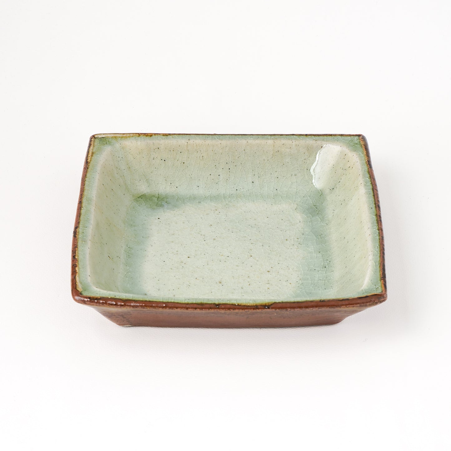 角皿 6寸(約18cm×約18cm) 白掛 A