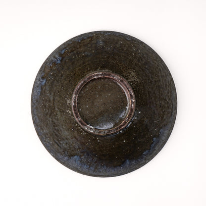 鉢 6寸(約18cm) 艶消し 青 A