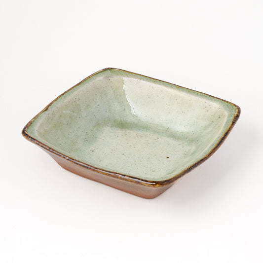 角鉢 6寸(約18cm×約18cm) 白掛 A