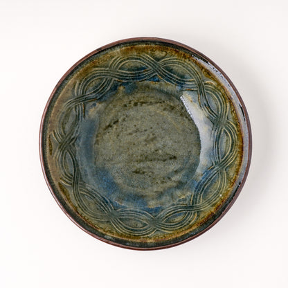 丸鉢 6寸(約18cm) 押紋 呉須 A