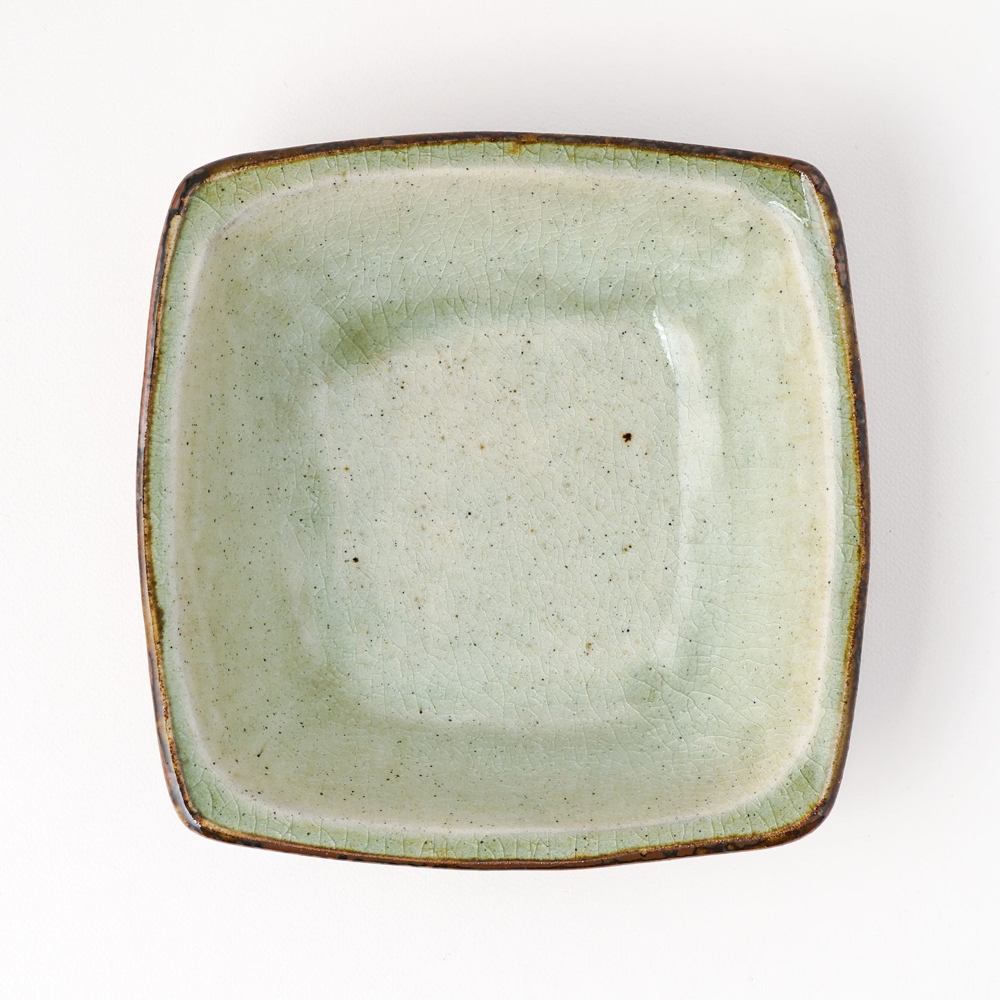 角鉢 6寸(約18cm×約18cm) 白掛 A