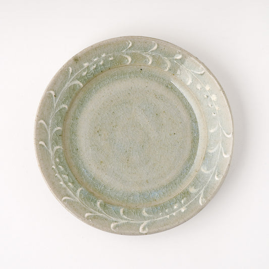 平皿 6寸(約18cm) イッチン 半磁器 A