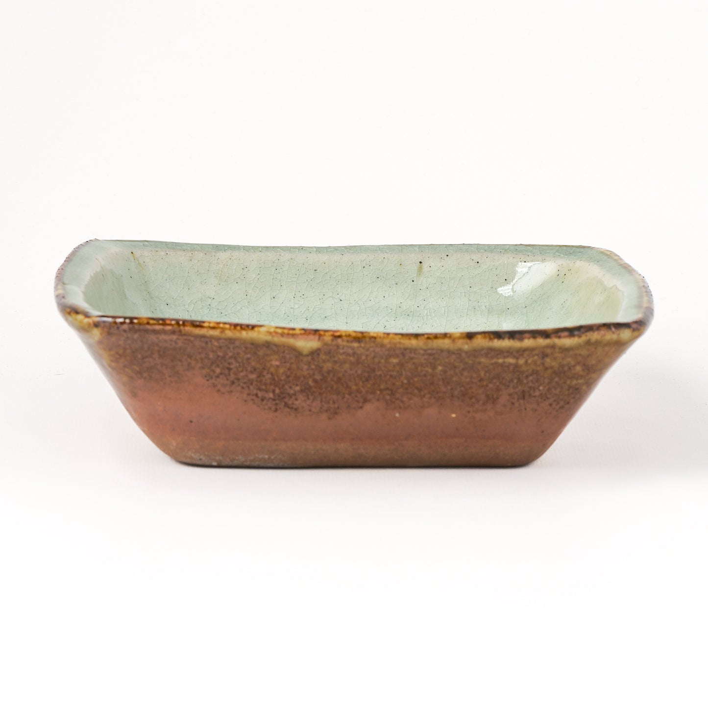 角鉢 6寸(約18cm×約18cm) 白掛 B