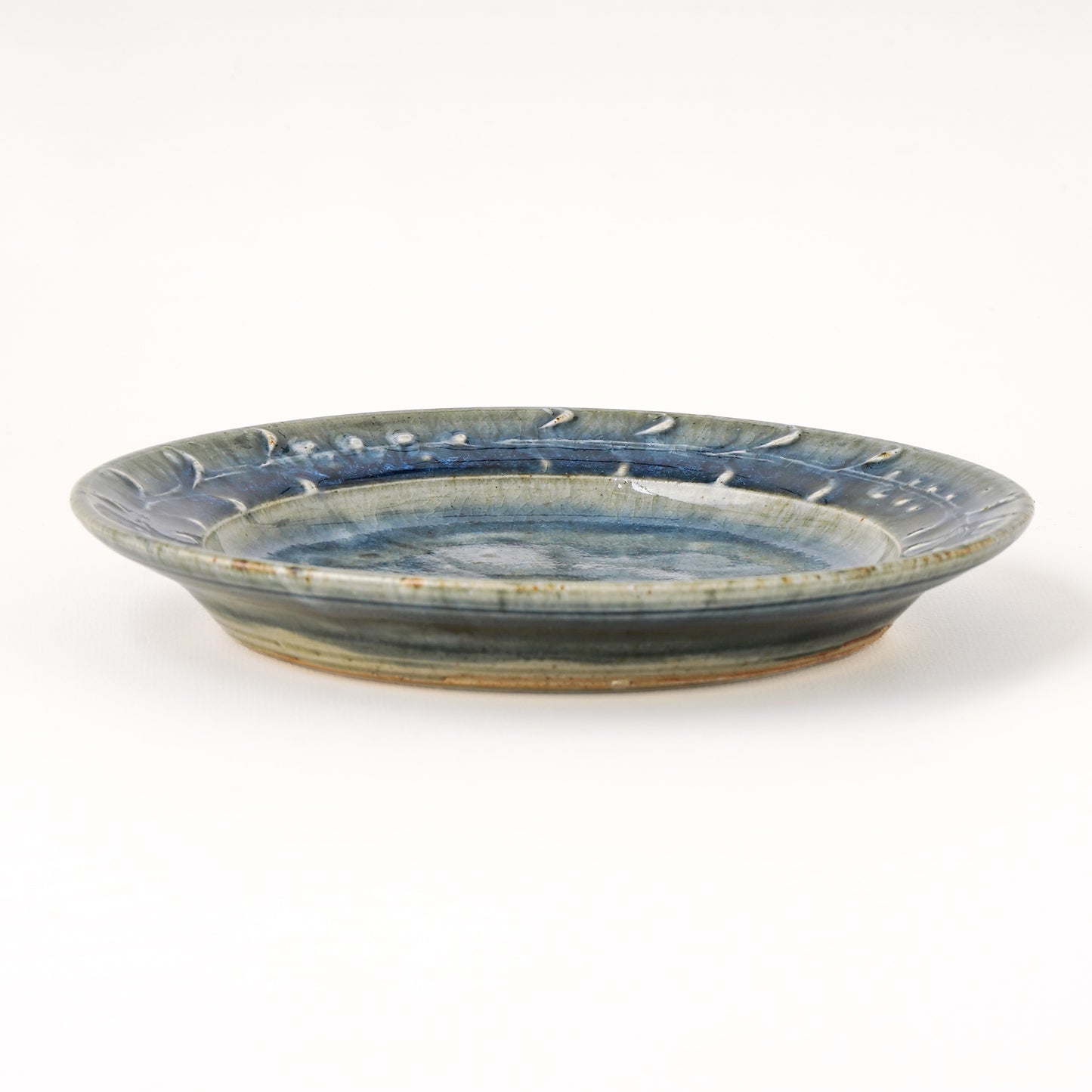 平皿 6寸(約18cm) イッチン 呉須 B