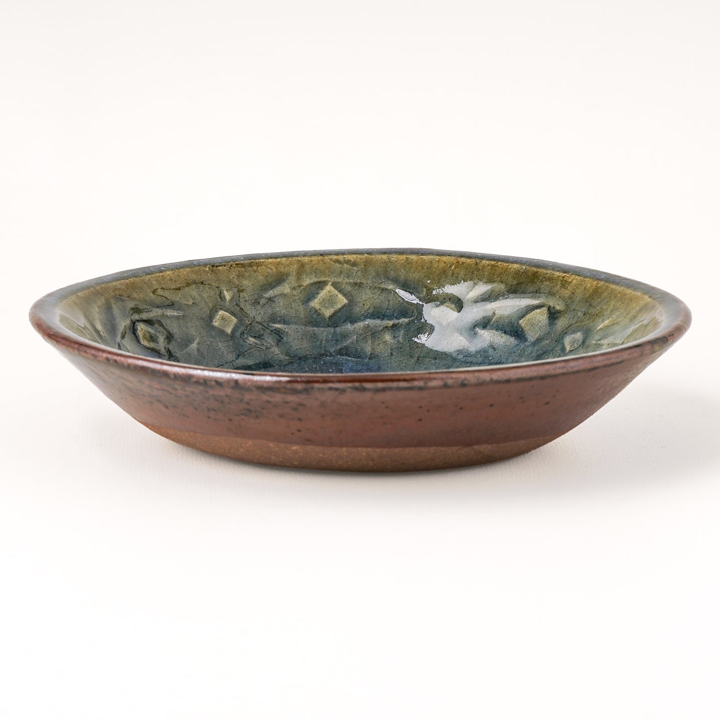 丸鉢 6寸(約18cm) 押紋 呉須 B