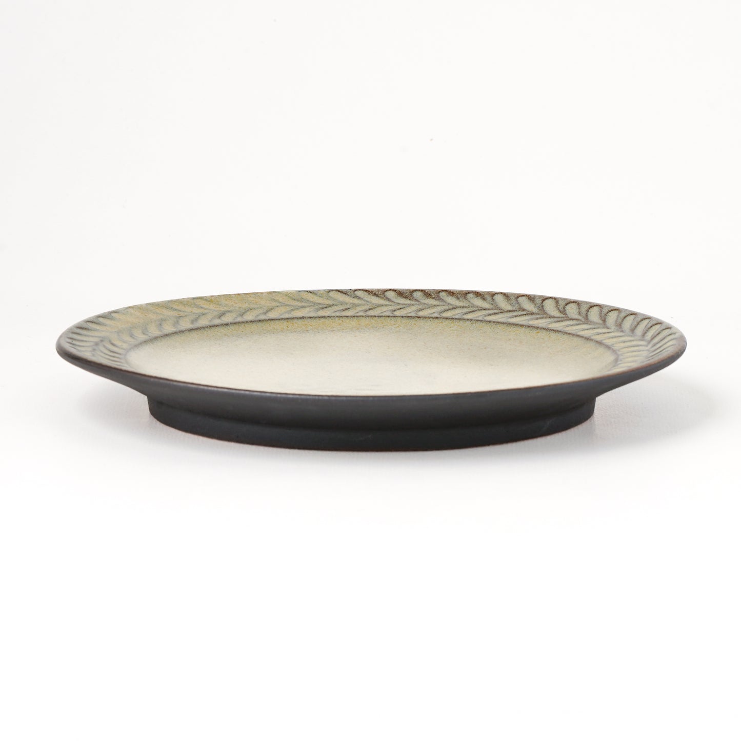 平皿 6寸(約18cm) 葉柄 B