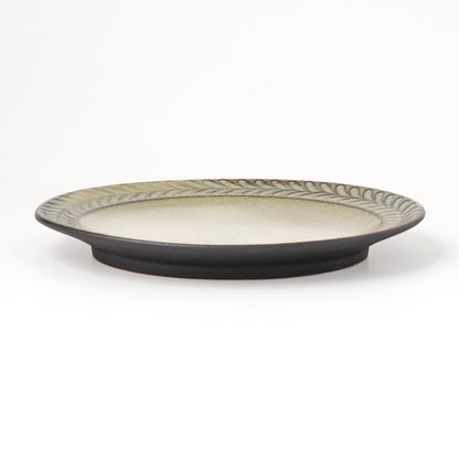 平皿 6寸(約18cm) 葉柄 B