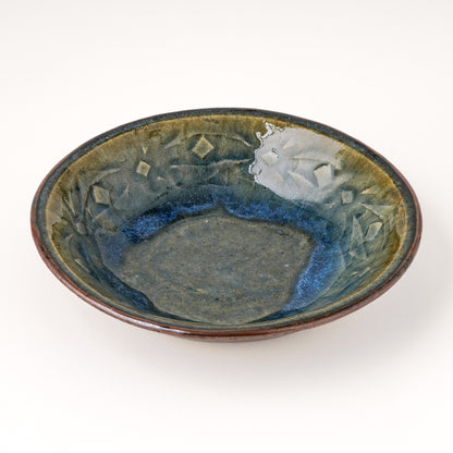 丸鉢 6寸(約18cm) 押紋 呉須 B