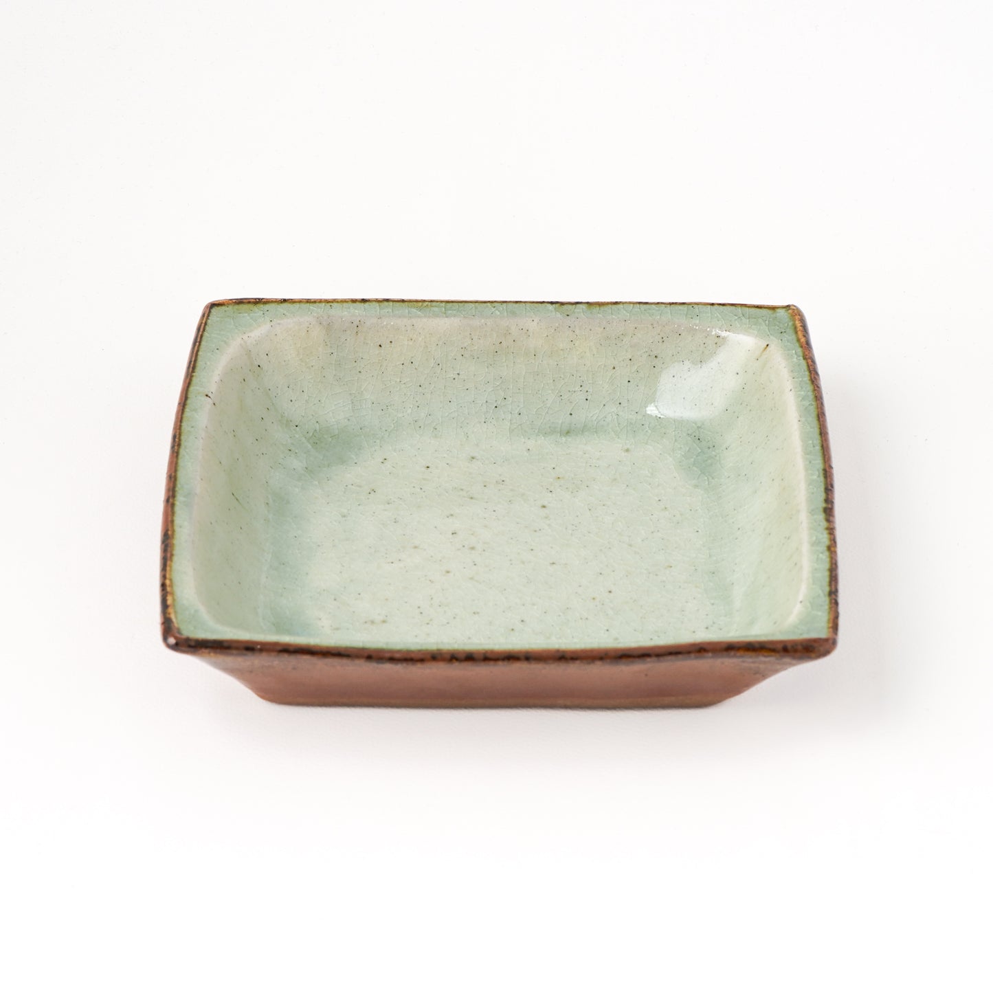 角皿 6寸(約18cm×約18cm) 白掛 B