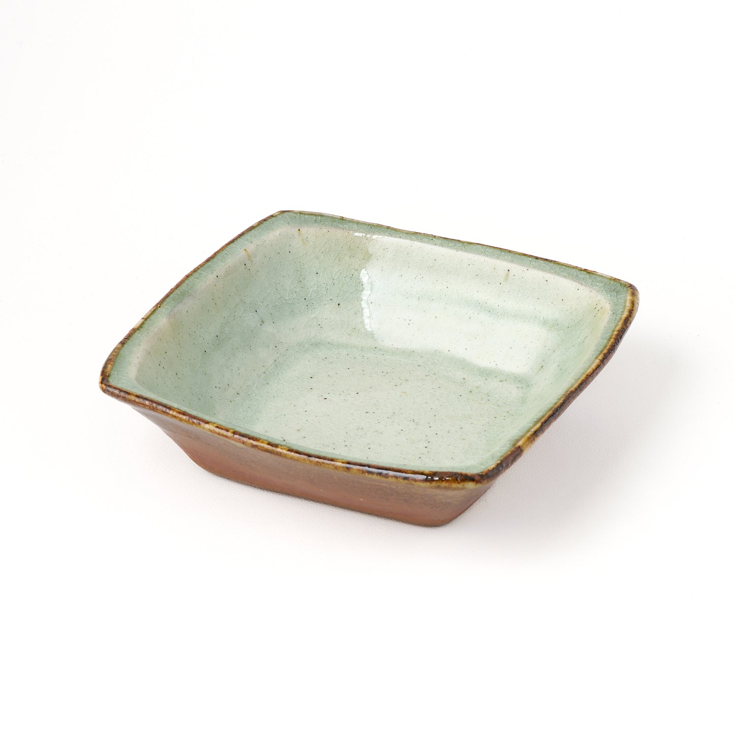 角鉢 6寸(約18cm×約18cm) 白掛 B
