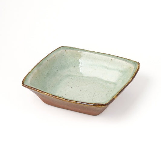 角鉢 6寸(約18cm×約18cm) 白掛 B