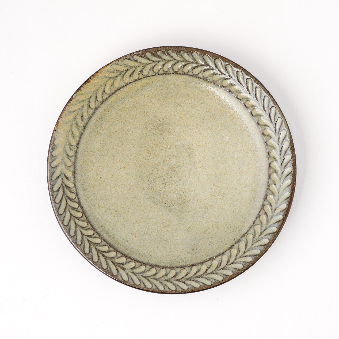 平皿 6寸(約18cm) 葉柄 B