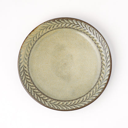 平皿 6寸(約18cm) 葉柄 B