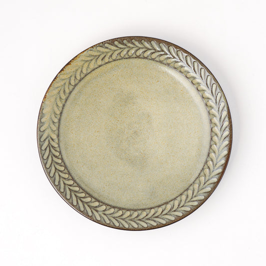 平皿 6寸(約18cm) 葉柄 B