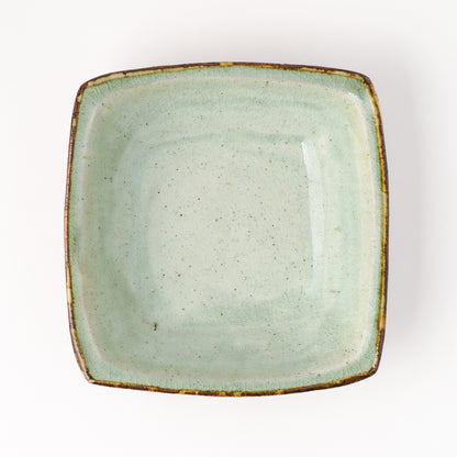 角鉢 6寸(約18cm×約18cm) 白掛 B