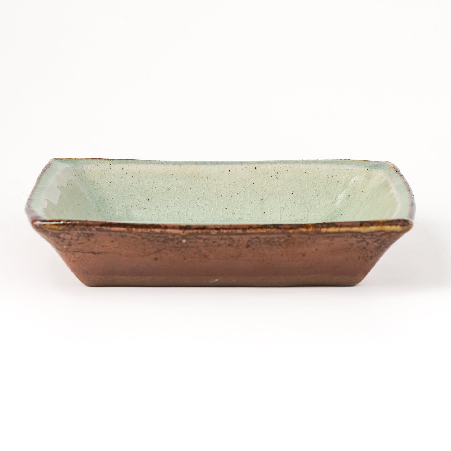 角皿 6寸(約18cm×約18cm) 白掛 C