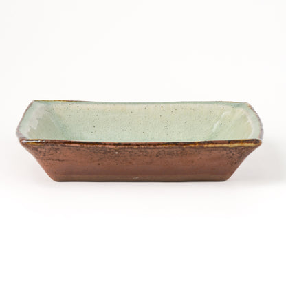 角皿 6寸(約18cm×約18cm) 白掛 C