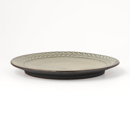 平皿 6寸(約18cm) 葉柄 C