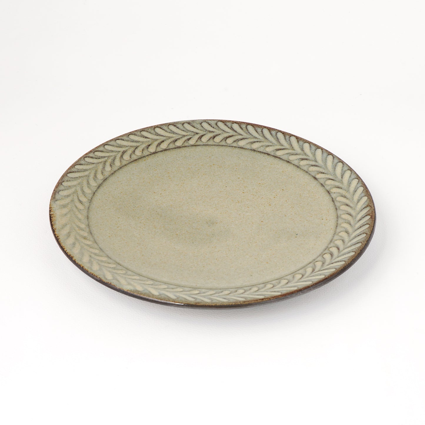 平皿 6寸(約18cm) 葉柄 C