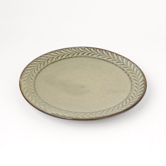 平皿 6寸(約18cm) 葉柄 C