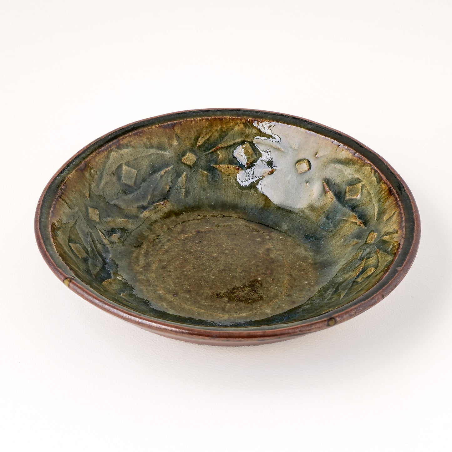 丸鉢 6寸(約18cm) 押紋 呉須 C