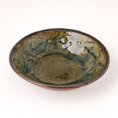 丸鉢 6寸(約18cm) 押紋 呉須 C