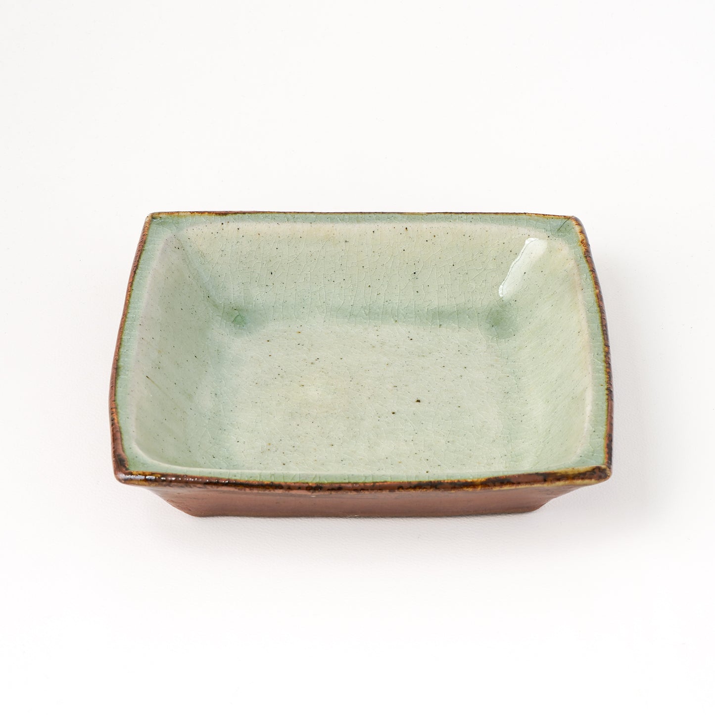 角皿 6寸(約18cm×約18cm) 白掛 C