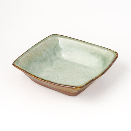 角鉢 6寸(約18cm×約18cm) 白掛 C