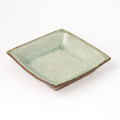角皿 6寸(約18cm×約18cm) 白掛 C