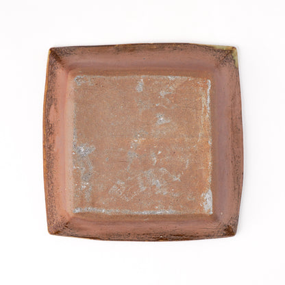 角皿 6寸(約18cm×約18cm) 白掛 C