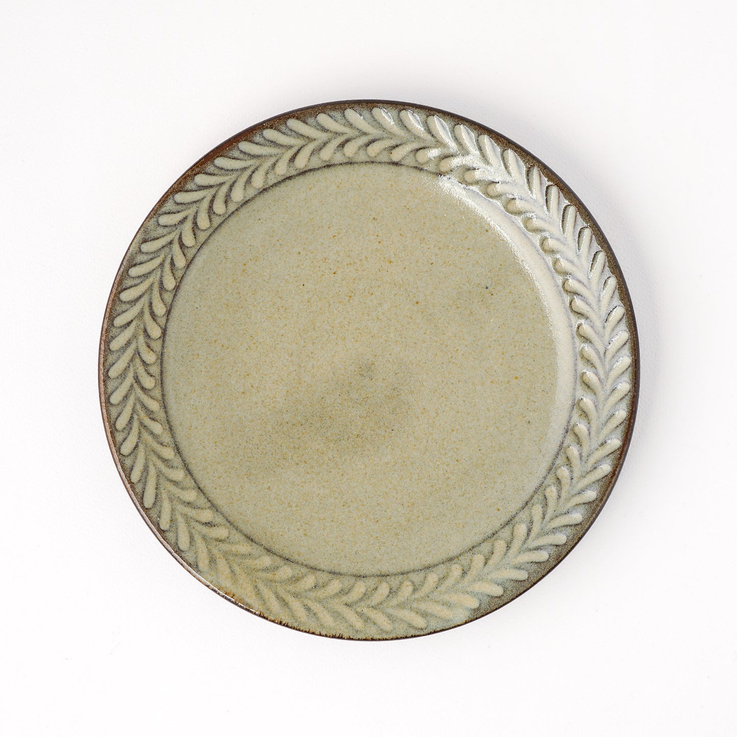 平皿 6寸(約18cm) 葉柄 C