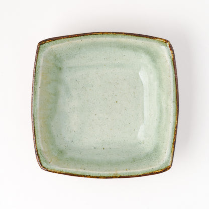 角鉢 6寸(約18cm×約18cm) 白掛 C