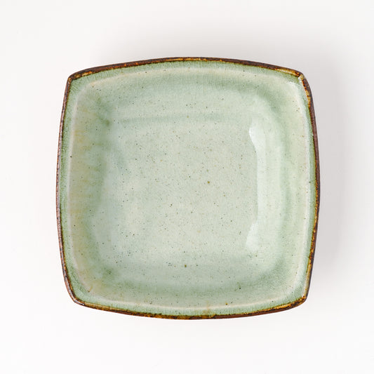 角鉢 6寸(約18cm×約18cm) 白掛 C
