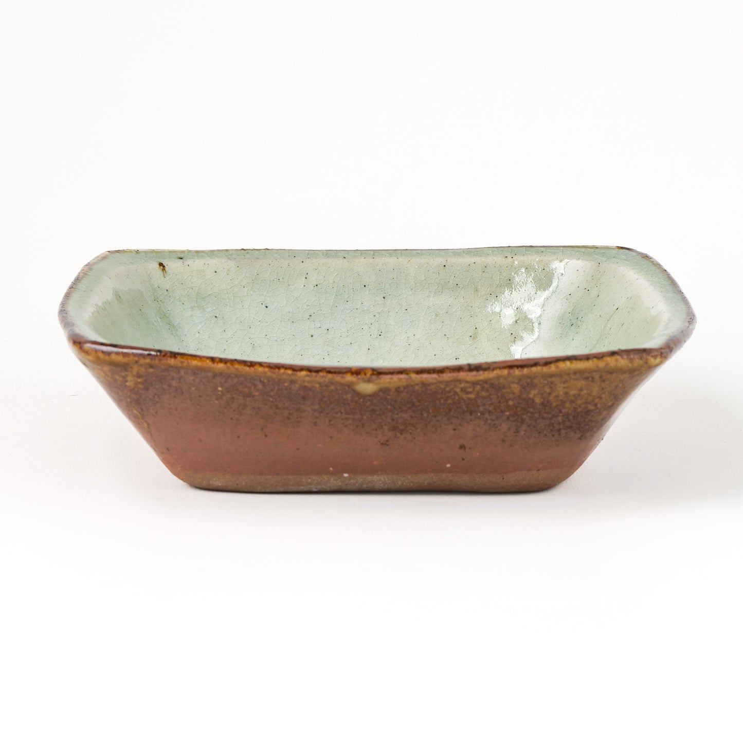 角鉢 6寸(約18cm×約18cm) 白掛 D