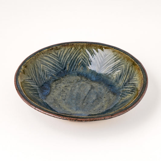丸鉢 6寸(約18cm) 押紋 呉須 D