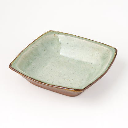 角鉢 6寸(約18cm×約18cm) 白掛 D