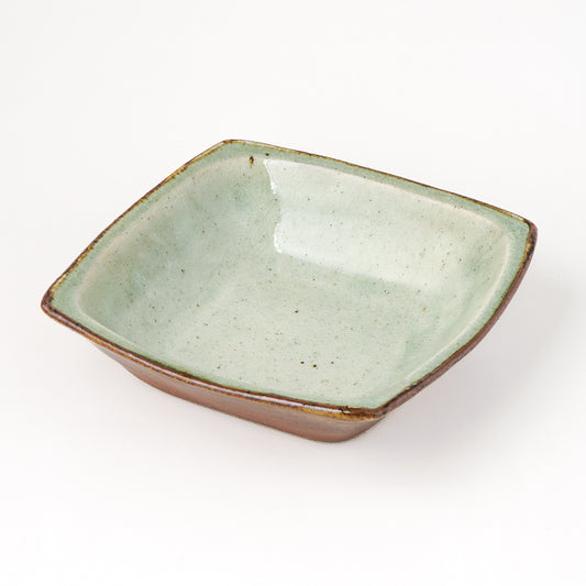 角鉢 6寸(約18cm×約18cm) 白掛 D