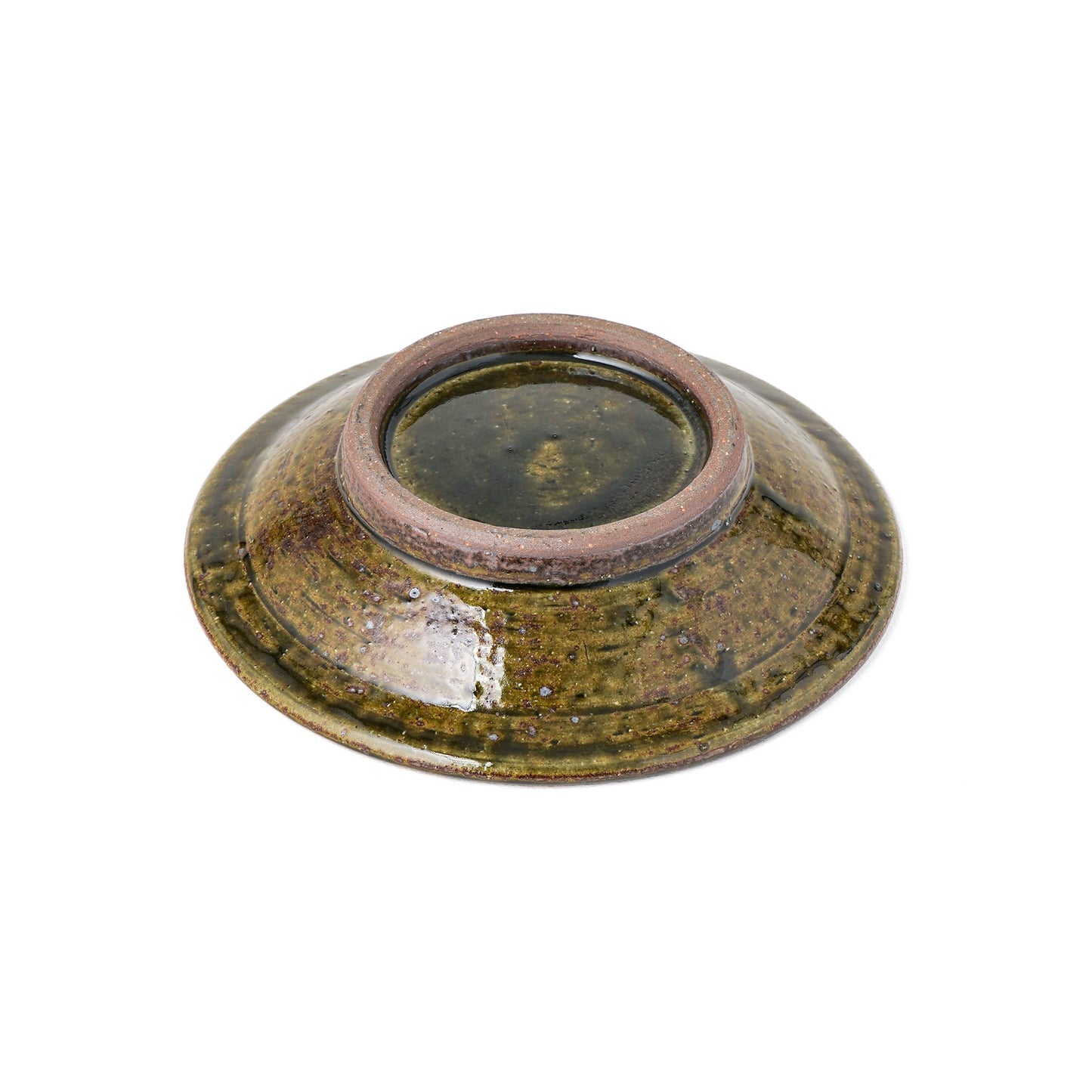 平皿 6寸(約18cm) 縁付 縄紋 呉須 D