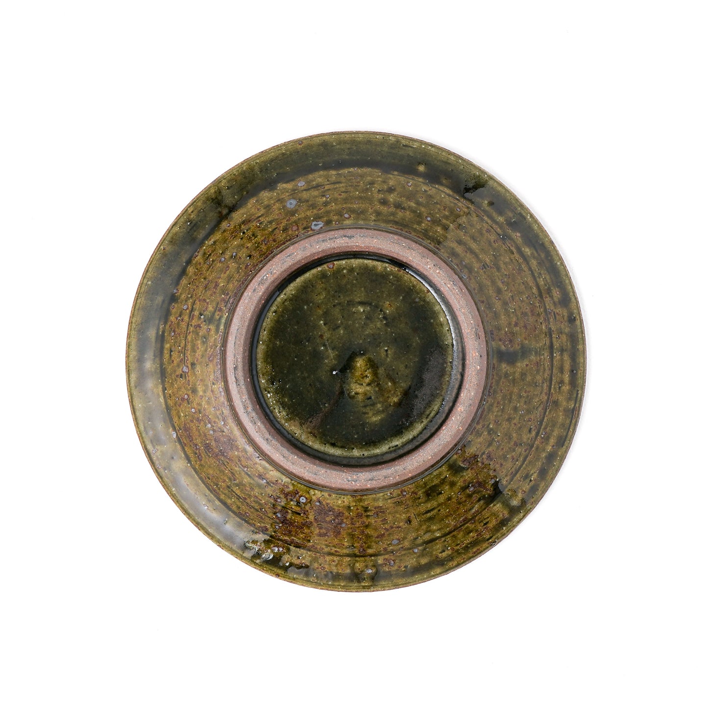 平皿 6寸(約18cm) 縁付 縄紋 呉須 D