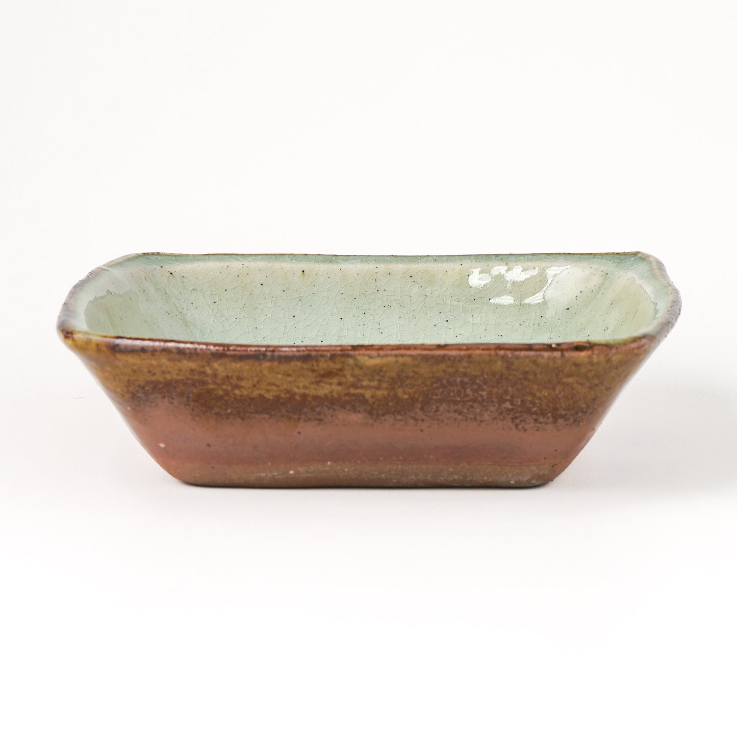 角鉢 6寸(約18cm×約18cm) 白掛 E